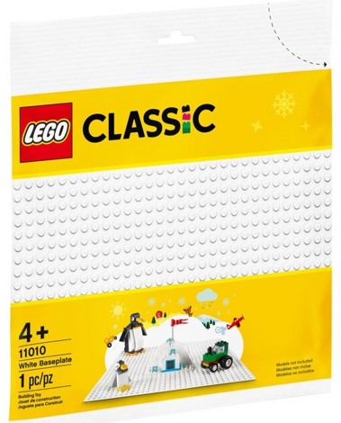 Лего 11010 Белая базовая пластина Lego Classic