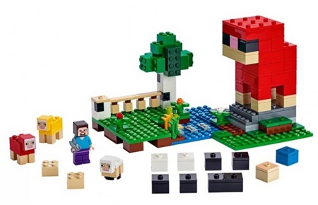 Лего Майнкрафт 21153 Шерстяная ферма Lego Minecraft (уценка)