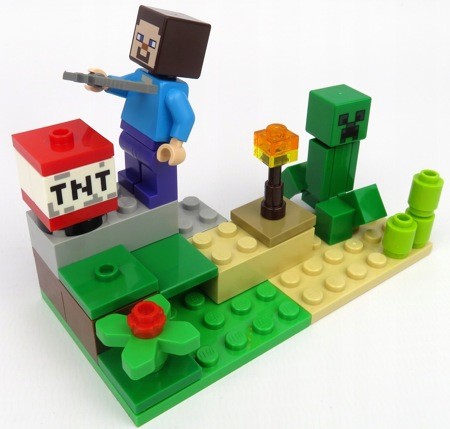 Лего 30393 Стив и Крипер Lego Minecraft