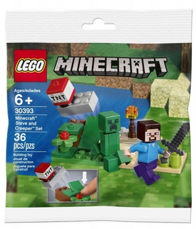 Лего 30393 Стив и Крипер Lego Minecraft