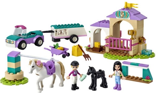 Лего 41441 Тренировка лошади и прицеп для перевозки Lego Friends
