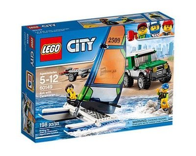 Лего 60149 Внедорожник с прицепом для катамарана Lego City