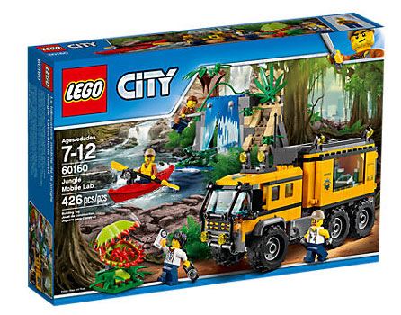 Лего 60160 Передвижная лаборатория в джунглях Lego City