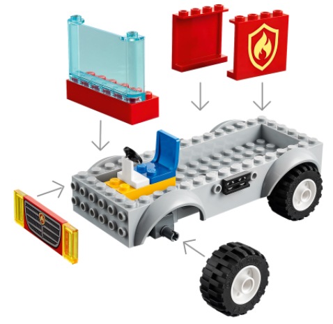 Лего 60280 Пожарная машина с лестницей Lego City