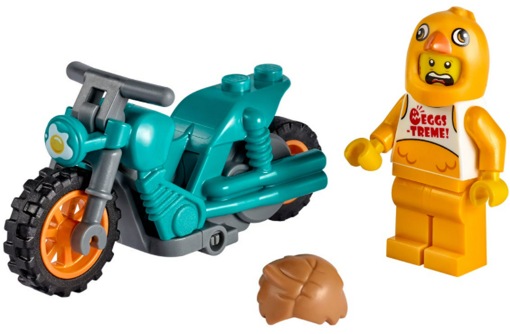 Лего 60310 Трюковый мотоцикл с цыплёнком Lego City Stuntz