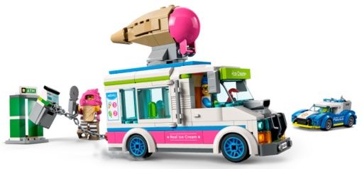 Лего 60314 Погоня полиции за грузовиком с мороженым Lego City 