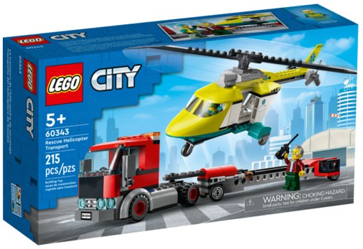 Лего 60343 Грузовик для спасательного вертолёта Lego City