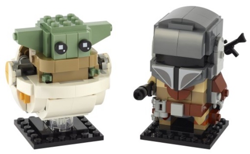 Лего 75317 Мандалорец и малыш Lego Brick Headz