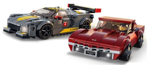Лего 76903 Chevrolet Corvette C8.R Race Car and 1968 Lego Speed Champions 