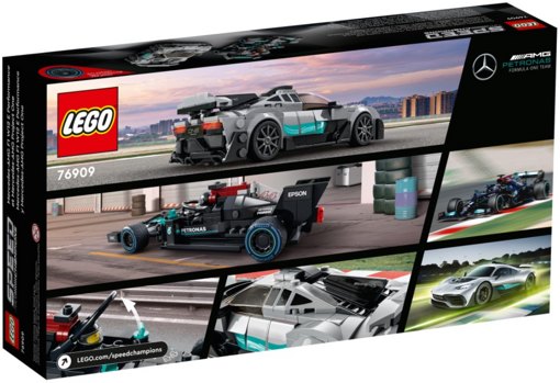 Лего 76909 Mercedes-AMG F1 W12 E Performance и Mercedes-AMG Project One Lego Speed Champions