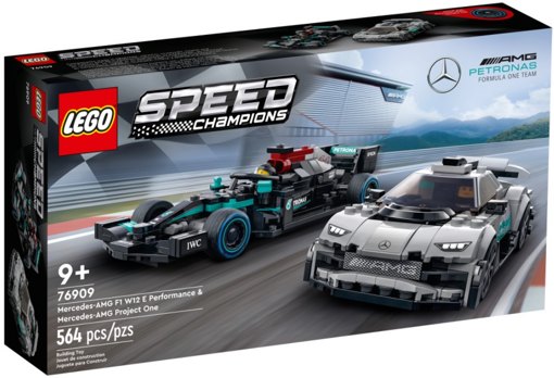Лего 76909 Mercedes-AMG F1 W12 E Performance и Mercedes-AMG Project One Lego Speed Champions