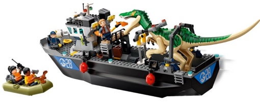Лего 76942 Побег барионикса на катере Lego Jurassic World