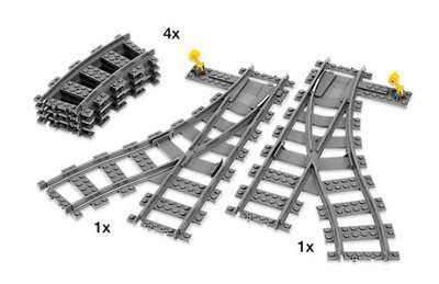 Лего 7895 Железнодорожные стрелки Lego City