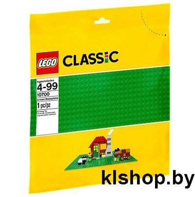 Конструктор Лего Классик 10700 Строительная пластина зеленого цвета