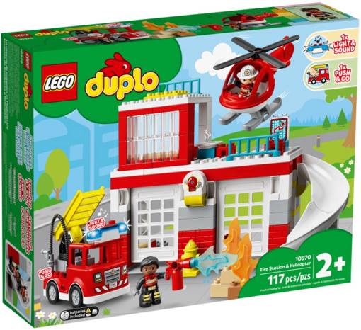 Лего Дупло 10970 Пожарная часть и вертолёт Lego Duplo