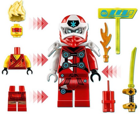 Лего Ниндзяго 71714 Игровая капсула для аватара Кая Lego Ninjago