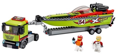 Лего Сити 60254 Транспортировщик скоростных катеров Lego City