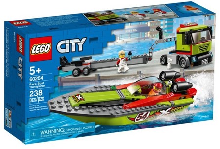 Лего Сити 60254 Транспортировщик скоростных катеров Lego City