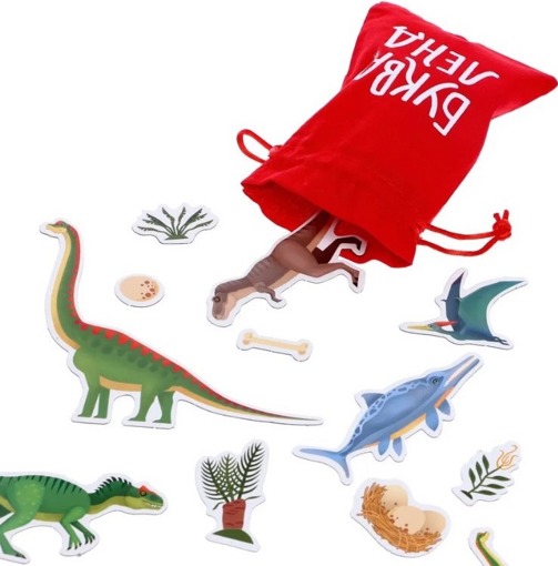 Магнитная книжка-игрушка В мире динозавров Буква-Ленд 7084449