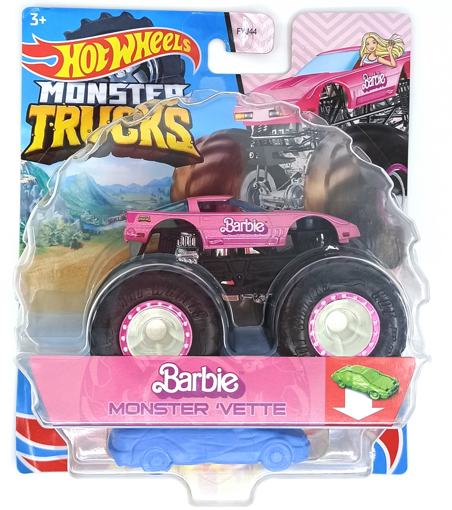 Машинка Monster Trucks Barbie Monster Vette и базовая Хот Вилс FYJ44 GVF73
