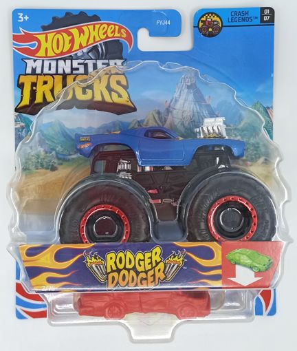Машинка Monster Trucks Rodger Dodger и базовая Хот Вилс FYJ44 GWJ94