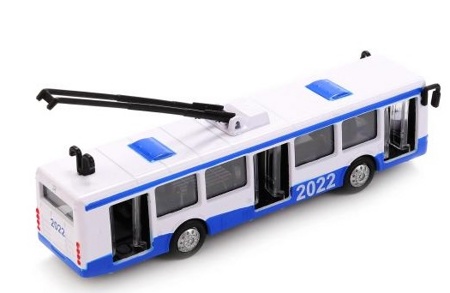 Металлический троллейбус Технопарк 2022 16,5 см