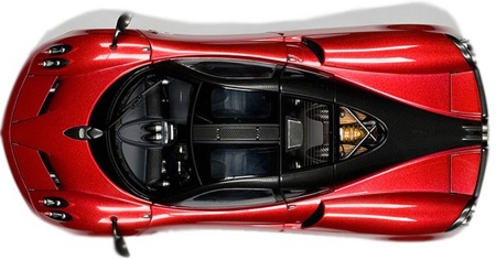 Модель машины 1:24 Pagani Huayra красная Welly 24088