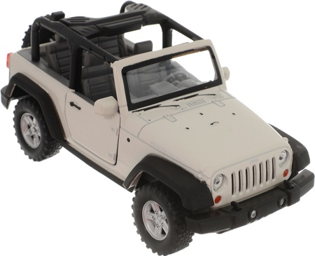 Модель машины 1:31 Jeep Wrangler Rubicon Welly 39885C белая