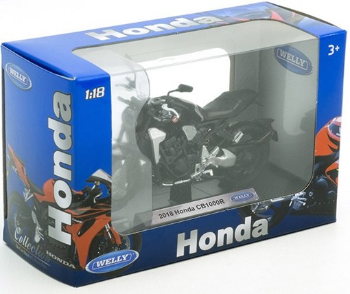 Модель мотоцикла 1:18 Honda CB1000R 2018 Welly 12852
