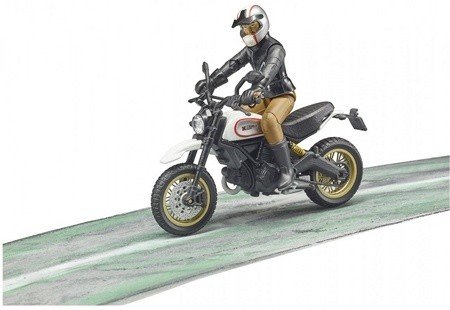 Мотоцикл Ducati Scrambler Desert Sled с водителем Bruder 63050 63051