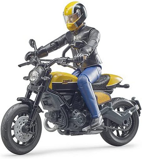 Мотоцикл Ducati Scrambler с мотоциклистом Bruder 63053