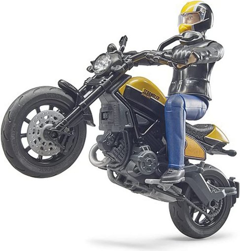 Мотоцикл Ducati Scrambler с мотоциклистом Bruder 63053