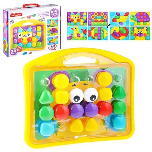 Мозаика для малышей в чемодане Котик 32 эл Baby Toys 04105