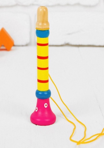 Музыкальная игрушка Дудочка на веревочке Лесная мастерская 267259 Микс