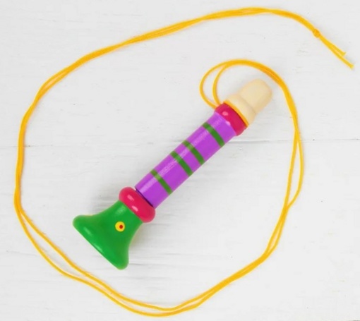 Музыкальная игрушка Дудочка на веревочке Лесная мастерская 267259 Микс