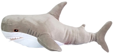 Мягкая игрушка "Акула" Fancy AKL01 светло-серая 47 см