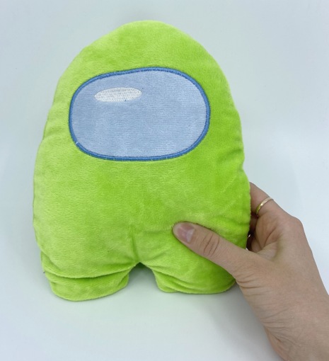 Мягкая игрушка Among Us зеленый 20 см