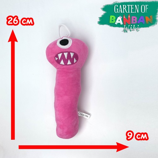 Мягкая игрушка БанБан Червяк Джимми розовый 26 см - фото2