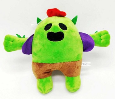 Мягкая игрушка Brawl Stars Спайк светло-зеленый 23 см