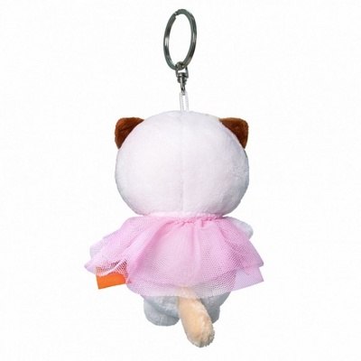 Мягкая игрушка-брелок Кошечка Ли-Ли в платье 13 см ABB-019