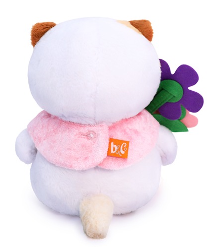 Мягкая игрушка Кошечка Ли-Ли Беби с цветами из фетра 20 см LB-046