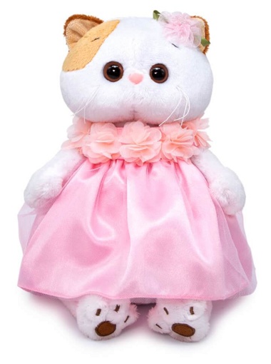 Мягкая игрушка Кошечка Ли-Ли Беби в платье с объемными цветами 24 см LK24-079