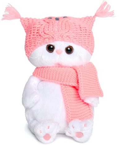 Мягкая игрушка Кошечка Ли-Ли Беби в шапке-сова и шарфе 20 см LB-022