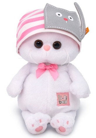 Мягкая игрушка Кошечка Ли-Ли Беби в шапочке с кошечкой 20 см LB-036