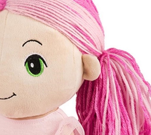 Мягкая игрушка Кукла Стильняшка с розовой прядью MaxiToys MT-HH-R20192