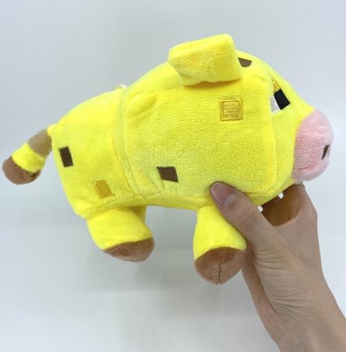 Мягкая игрушка Майнкрафт Желтая Свинья