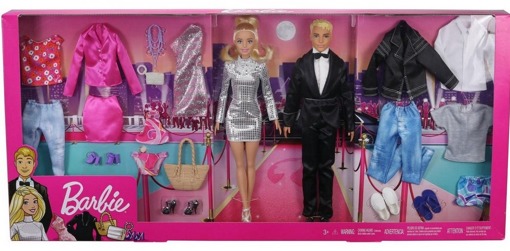 Набор Барби и Кен с модной одеждой GHT40