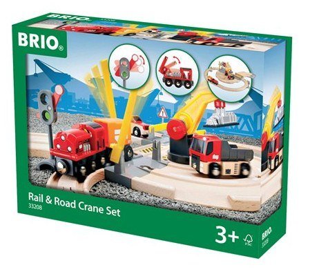 Набор деревянная железная дорога-переезд Brio 33208