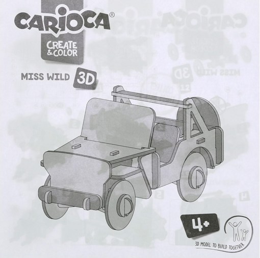 Набор для конструирования и раскрашивания Машинка Ms Wild Carioca 42906