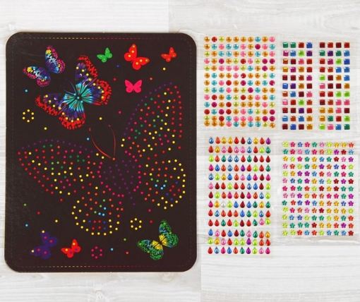 Набор для создания мозаики Бабочки Crystal Mosaic Danko Toys CRM-01-08